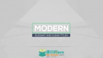 20个现代时尚文字字幕标题排版动画AE模板 Videohive 20 Ultra Modern Titles