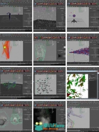 Maya粒子特效动画综合训练视频教程 Udemy Maya Particles Course 3D Motion Graphi...