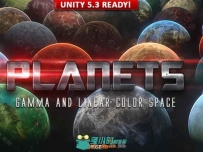 高度详细的行星集合科幻环境模型Unity3D素材资源