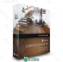 30组楼体室内家具设计3D模型合辑 CGAXIS VOL 42 STAIRS + RENDER SCENE