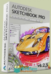 SketchBook特克数字绘画设计软件V6.2.6 MacOSX版 Autodesk SketchBook Pro v6.2.6 ...