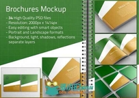 小册子PSD模板Brochure mock-ups