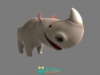Q版犀牛3D模型