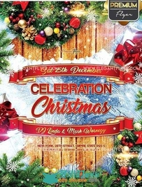 庆祝圣诞宣传海报PSD模板Celebration_Christmas_Y