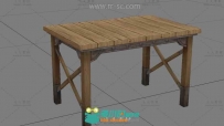 超逼真的桌子3D模型