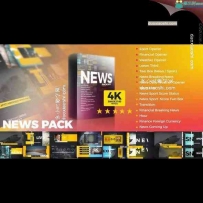 电视新闻全套包装展示AE模板