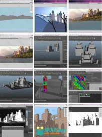 影视级城堡数字绘景CG技术训练视频教程 FXPHD DMP205 The Castle Project