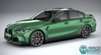 宝马BMW M3 Competition G80 2021款汽车3D模型