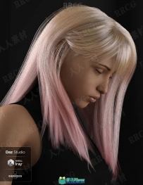 女性俏皮优雅发型发色3D模型合集