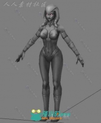 埃及女战士3D角色模型