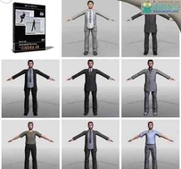 C4D人物模型合集（动画绑定）DOSCH DESIGN – 3D: Animated Humans f...