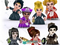 幻想少女人形生物角色3D模型Unity游戏素材资源