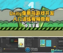 Unity像素鸟游戏开发入门训练视频教程