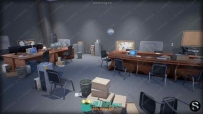 办公室家具用品环境Unreal游戏素材资源