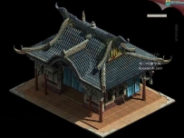 古风建筑(亭子)3转2场景3D模型