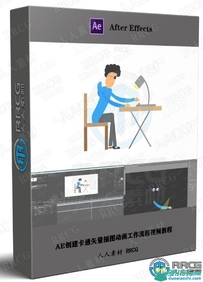 AE创建卡通矢量插图动画工作流程视频教程