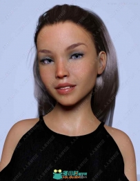 美丽欧洲女孩身材妆容等3D模型合集