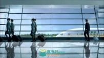 长荣航空公司高清宣传片航空飞机云端特写机场人流特写高清实拍素材