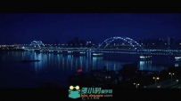 杭州大桥夜景实拍视频素材
