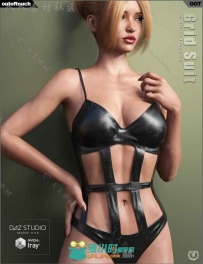 超性感女性网格皮质内衣服装3D模型合辑