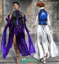 女性华丽优雅大方的连衣裙3D模型合辑