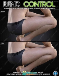 男性臀部腿部弯曲控制系统3D模型