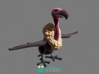 Q版老鹰3D模型