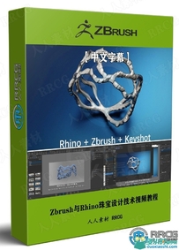 Zbrush与Rhino珠宝设计技术视频教程