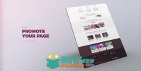 简单快速干净有效的网站推广宣传视频包装AE模板 Videohive Website Promo 19...