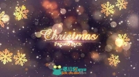 时尚金色粒子圣诞节促销幻灯片AE模板 Videohive Christmas Promo Pack 18967435