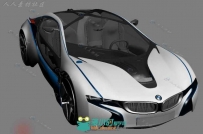 超拉风宝马跑车3D模型