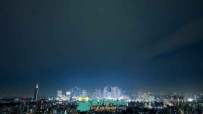 延时摄影东京新宿的夜景高清实拍视频素材