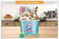 冰冻酸奶碗展示PSD模板Frozen_Yogurt_Bowl_Mockup