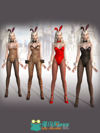 神谕 高等精灵4套性感兔装-Tera Highelf Bunny Costume带绑定