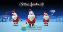 圣诞老人魔法动画幻灯片AE模板 Videohive Santa Christmas Animation DIY Kit 136...