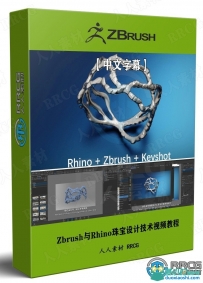 Zbrush与Rhino珠宝设计技术视频教程