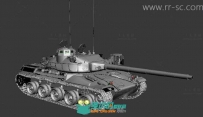 现实帅气坦克3D模型