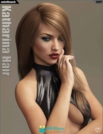 DAZ3D超级真实毛发3D模型合辑Katharina Hair