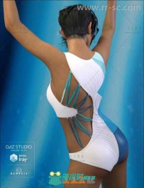 女性时尚个性的恶作剧泳裤3D模型合辑