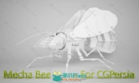 高精度机械蜜蜂3D模型 MECHA BEE