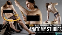 1000张男性旋转姿势解剖学研究高清参考图合集