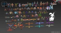 90个魔兽风格的3D手游BOSS角色模型合集