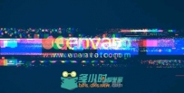 创意炫酷科技故障标志显示LOGO演绎AE模板Videohive Glitches Logo Reveal (2 vers...