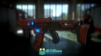 Unity科幻武器 突击枪 手枪 炸弹3D模型