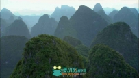 航拍桂林山间风光群山山峰高清宣传片实拍视频素材