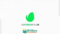简单时尚的图形文字标志LOGO演绎AE模板 Futuristic Logo Reveal Pack