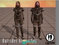 UMA 2程式化盔甲UMA角色模型Unity3D素材资源