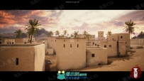 中东村风格建筑环境场景UE4游戏素材资源