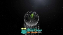 液态水滴球形Logo演绎动画AE模板 Videohive Spherical Liquid Logo Reveal 10364303