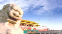 航拍北京城市天安门广场故宫高清实拍视频素材